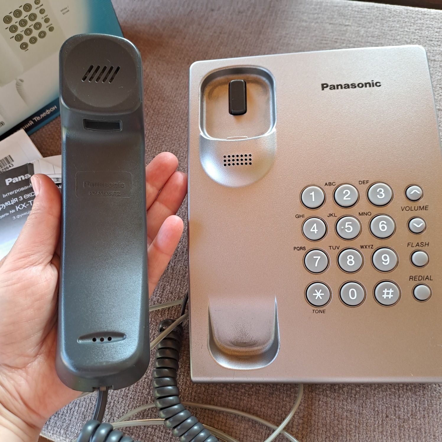 Кнопочный стационарный домашний телефон Панасоник panasonic