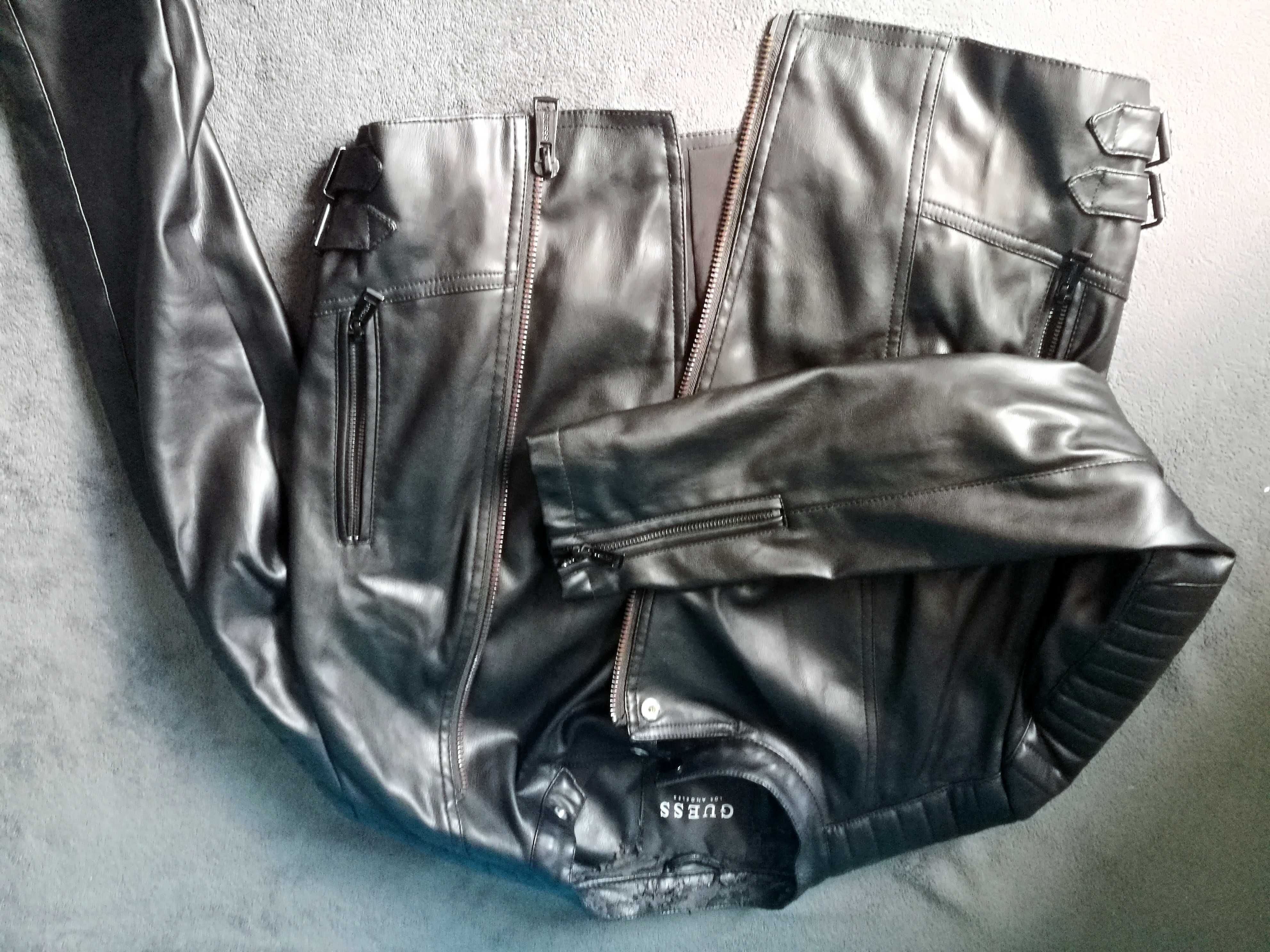 Kurtka Damska Ramoneska GUESS czarna rozmiar L lub EUR 44 Los Angeles