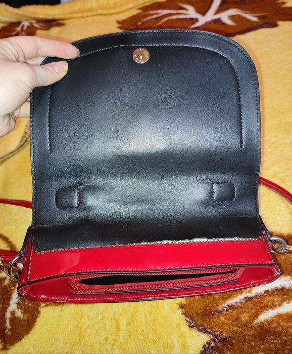 Клатч, сумка (лаковий і шкіряний)