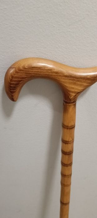 Laska bambus i drewno