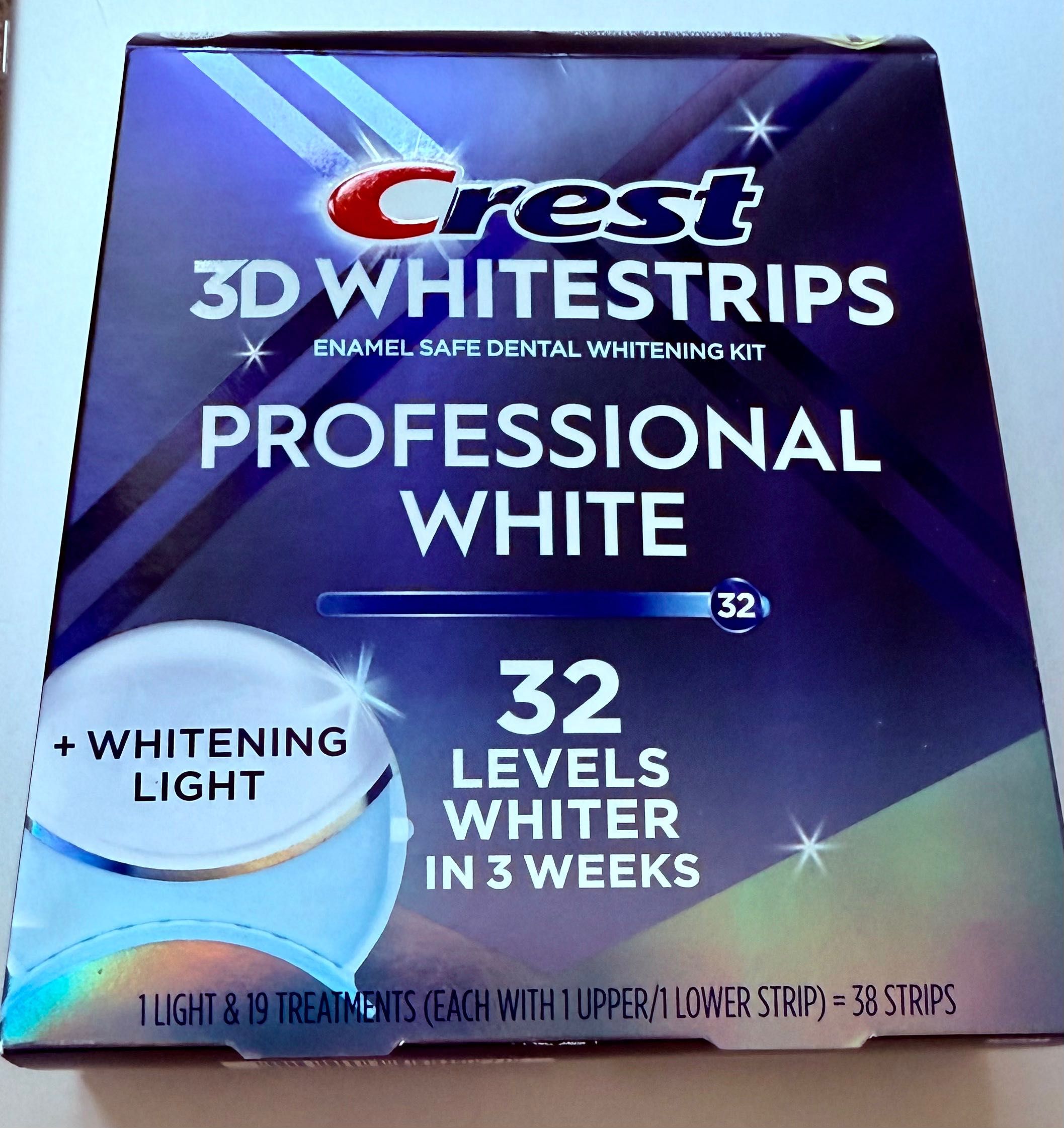 Paski Wybielajace Crest 32 Levels z lampą Led UV org. z USA najnowsze