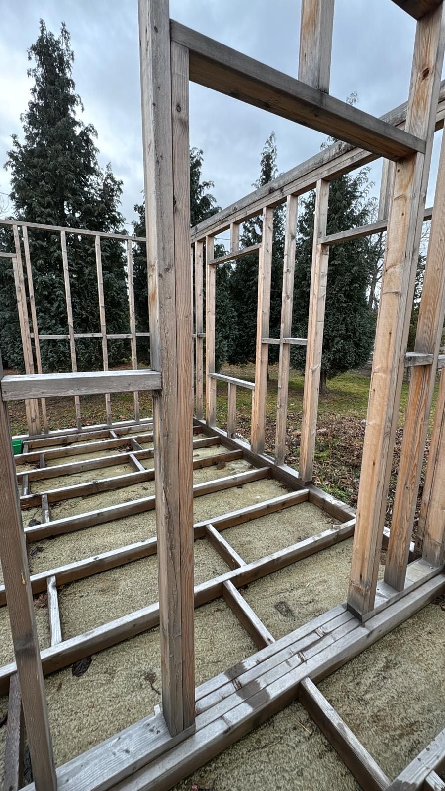 Stelaż domku letniskowego bez dachu 30m2