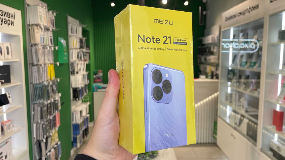 Магазин NEW Meizu Note 21 8/256GB Titan Black Гарантія Trade In