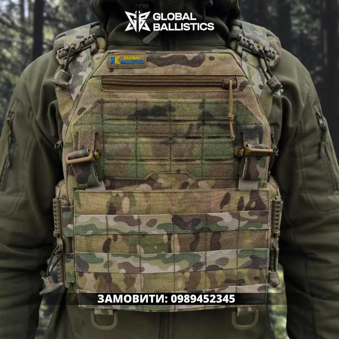 Плитоноска тактична з кордури Warmor Gen.3 Pro. GLOBAL BALLISTICS.