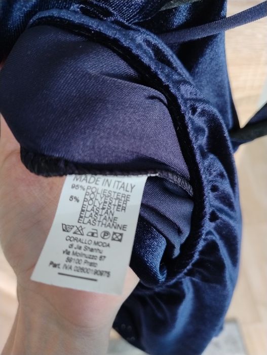 Sukienka welurowa blink 36/38