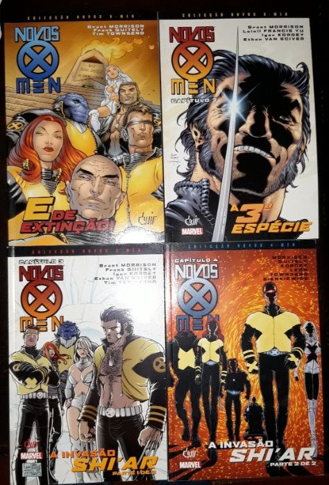 Novos X-Men v. 1-8 (Devir) + New X-Men v. 7 (Marvel) - Grant Morrison