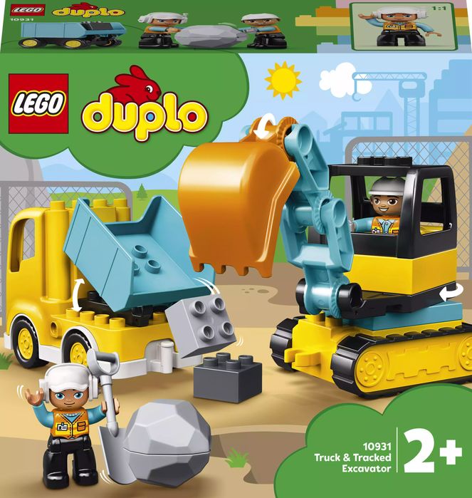LEGO DUPLO Ciężarówka i koparka gąsienicowa 10931. LEGO