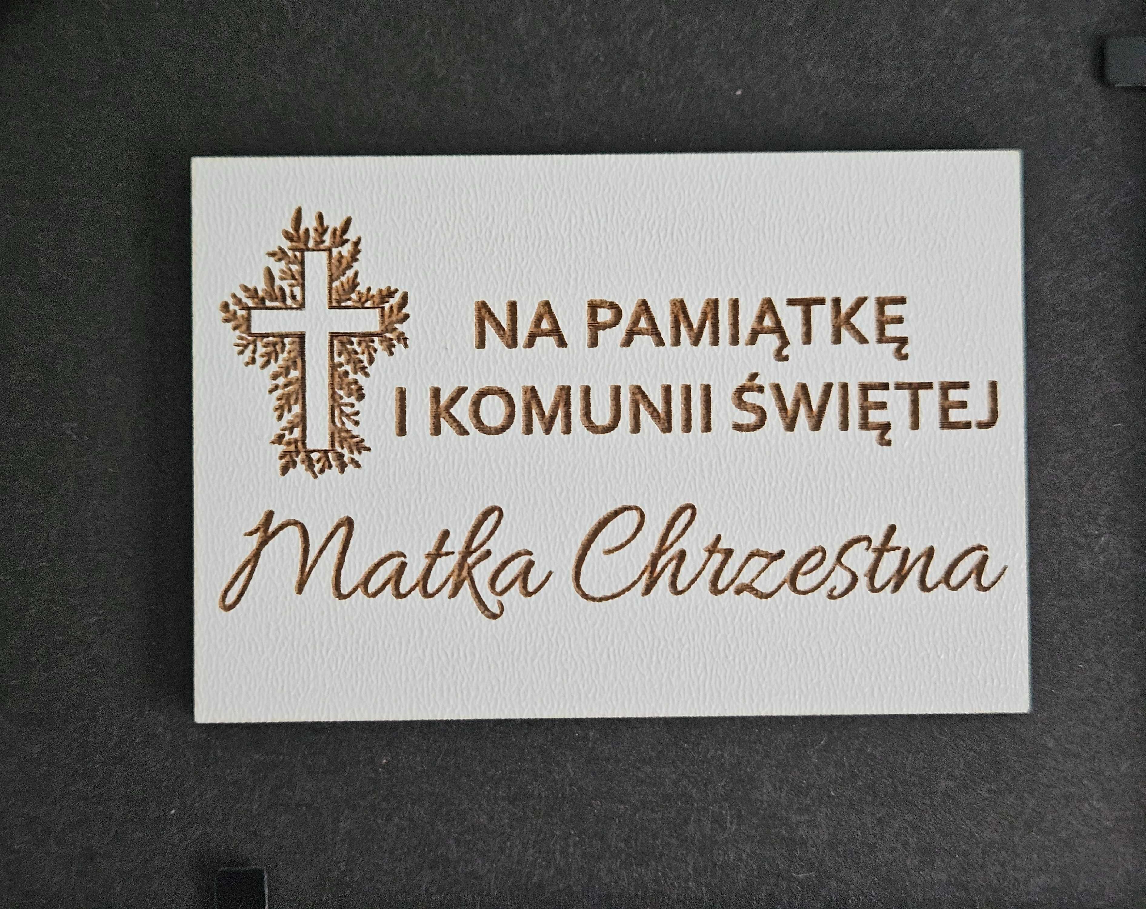 Pamiątka I Komunii Świętej DUŻY obraz 3D grawer postać Jezusa Anioła