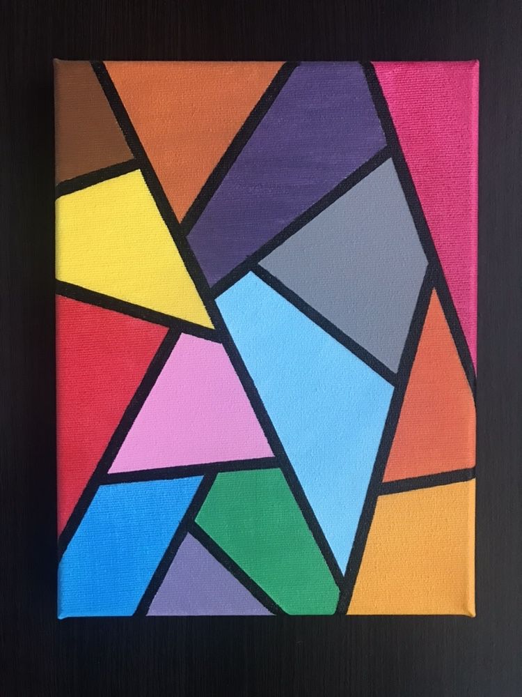 Obraz akrylowy 18x24 figury geometryczne