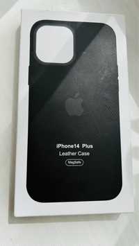 Чехол iPhone 14 plus Leather Case, magsafe.
