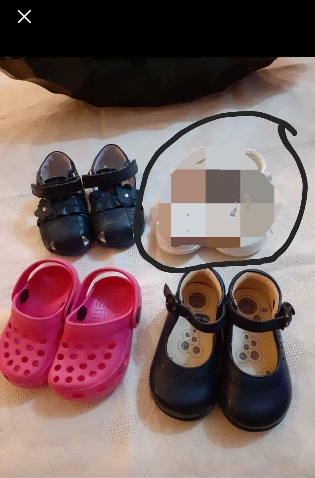 Calçado para bebé criança N°18, 19 e 20