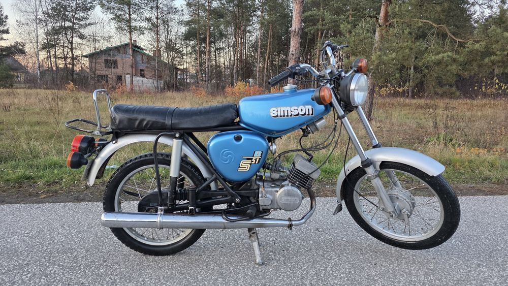 Simson s51 4 biegowy 82r zarejestrowany motorower s51 ifa ddr zabytek