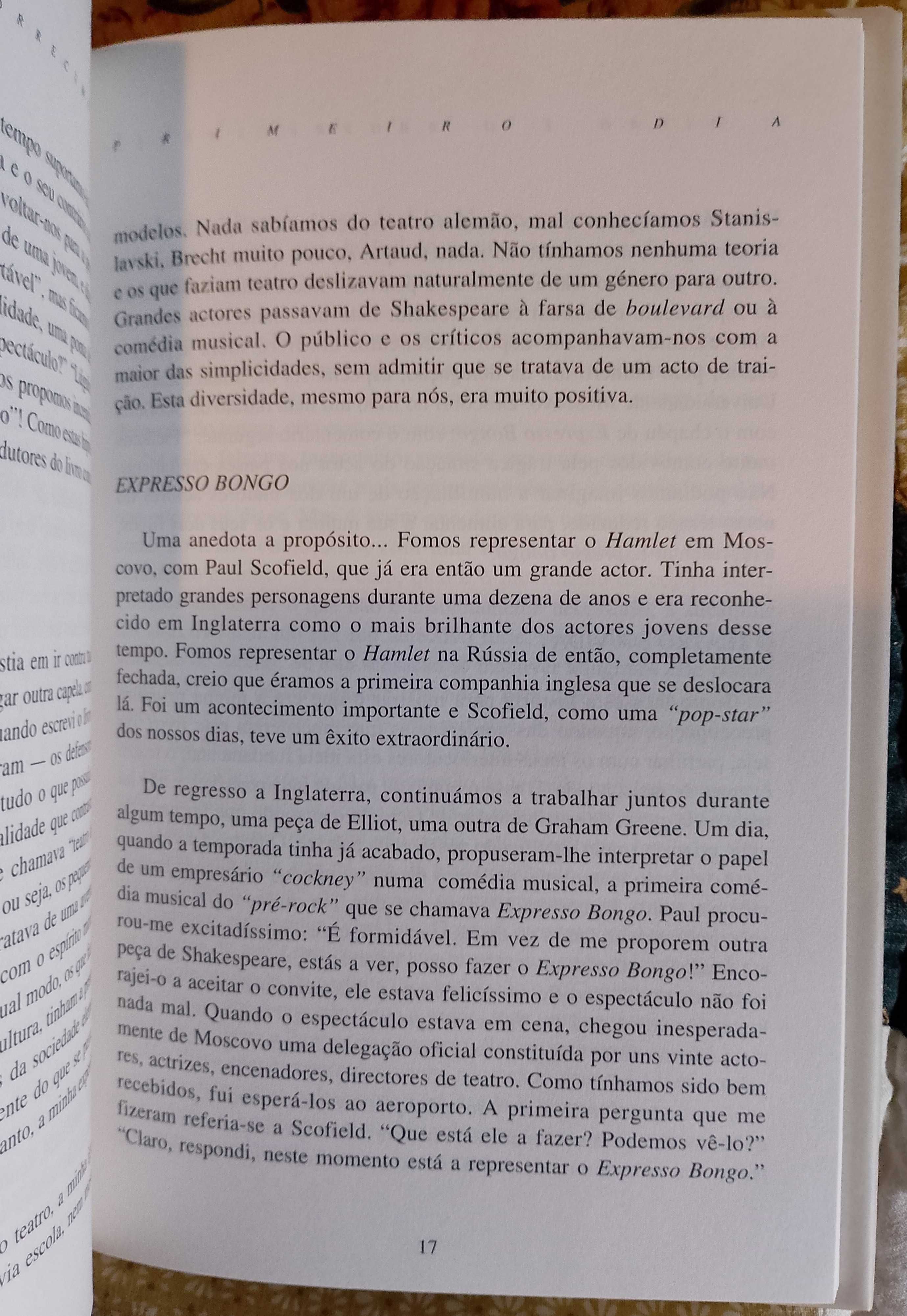 O diabo é o aborrecimento - conversas sobre teatro, Peter Brook