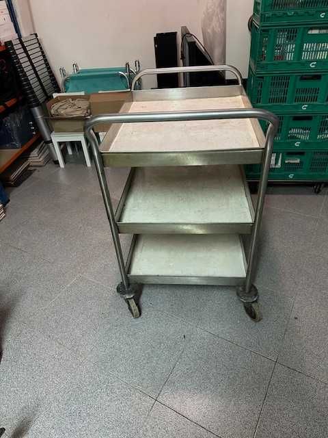 carro de serviço inox