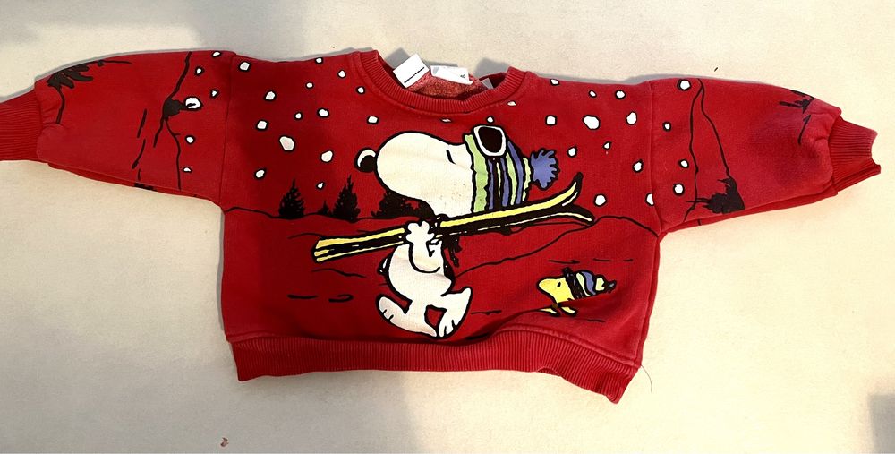 ZARA bluza snoopy R.80