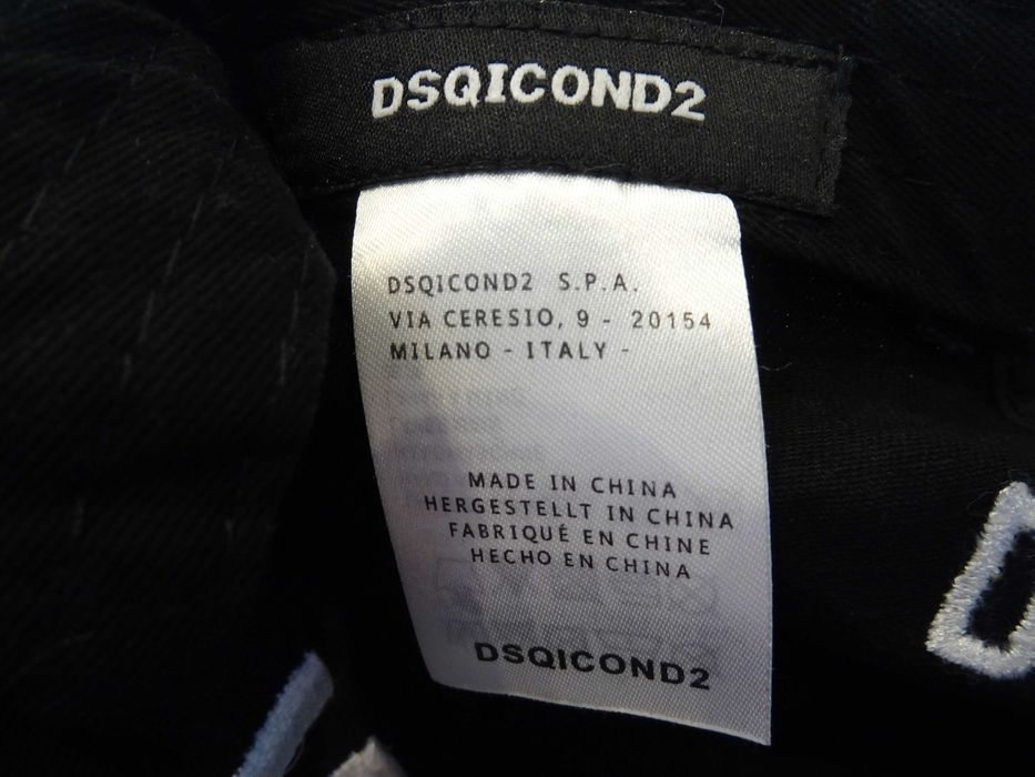 DSQICOND2 ICON DSQ CZAPKA bejsbolówka czerwona czarna niebieska