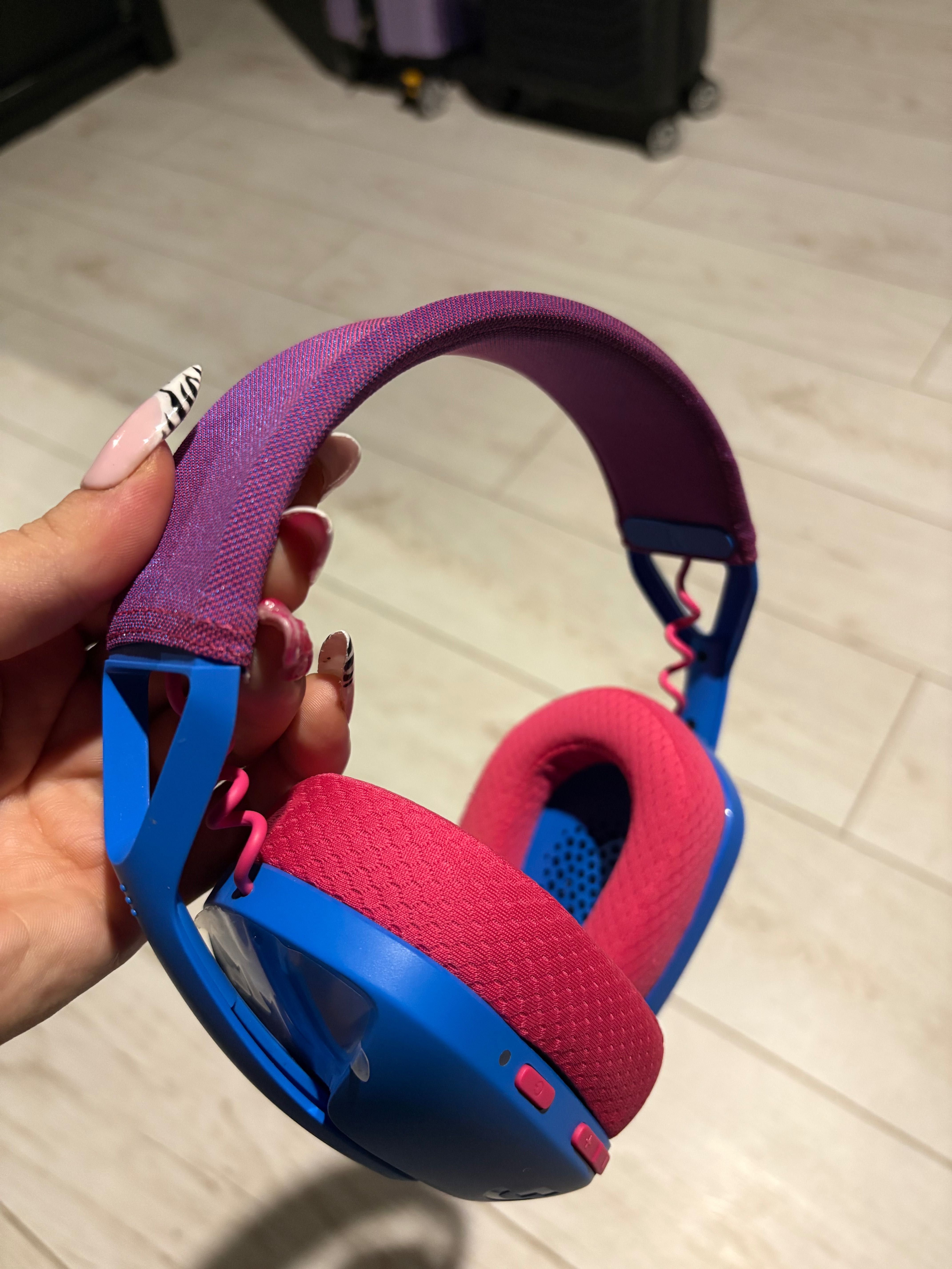 Słuchawki gamingowe logitech g435 niebieskie bezprzewodowe