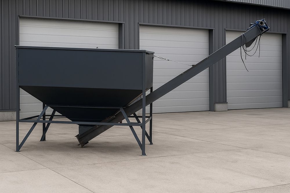 Zbiornik z podajnikiem silos z podajnikiem