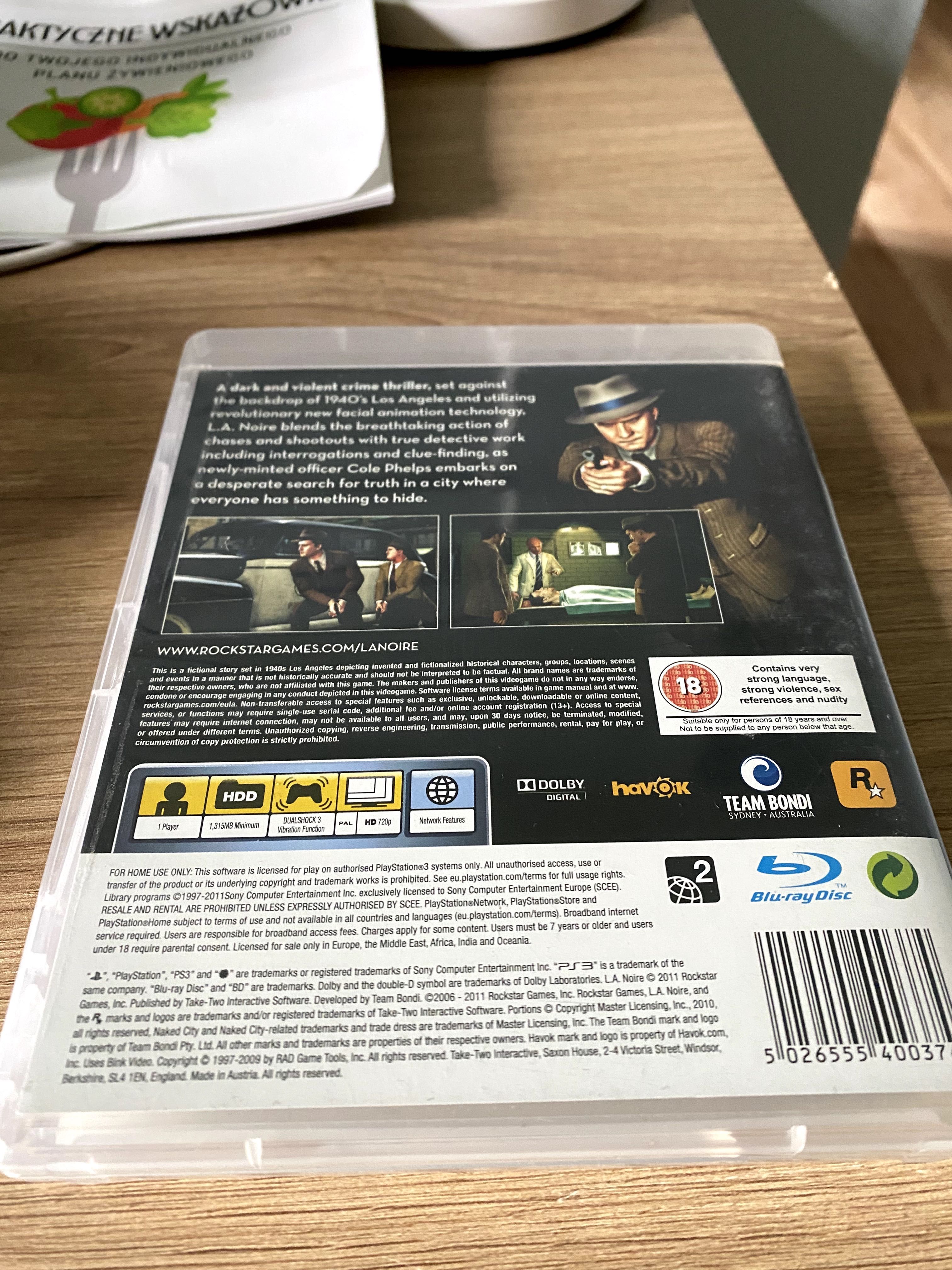 L.A. Noire ps3 gra