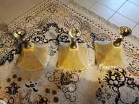 Lampy wiszące bursztynowe