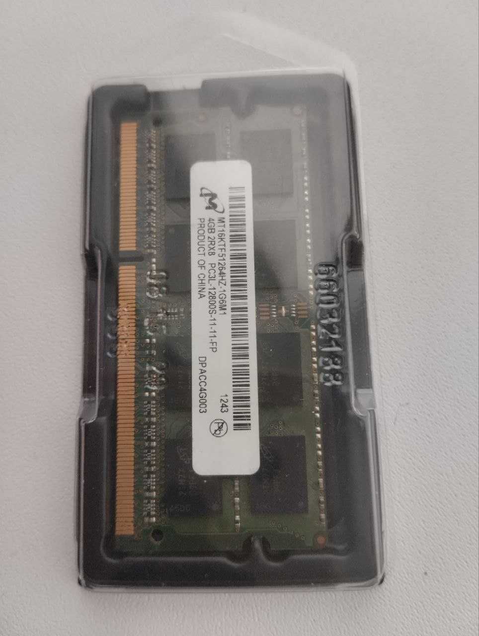 озу 4гб ддр3 (4 gb ddr3l 12800) для ноутбука
