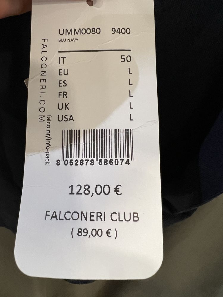 Polo algodão e seda piquet T. L Falconeri - NOVO