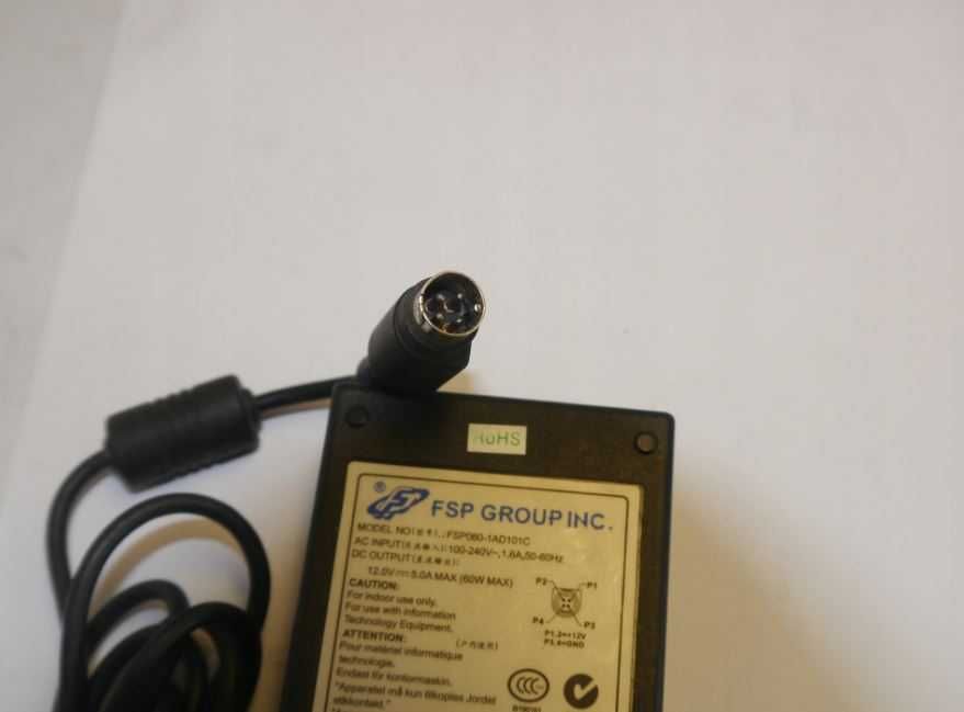 Zasilacz impulsowy FSP GROUP FSP060-1AD101C 12V 5A 60W + kabel