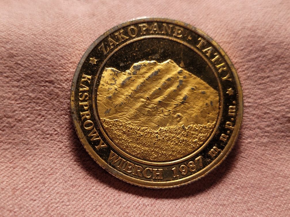 Medal kolekcjonerski moneta Złota Polska Tatry
