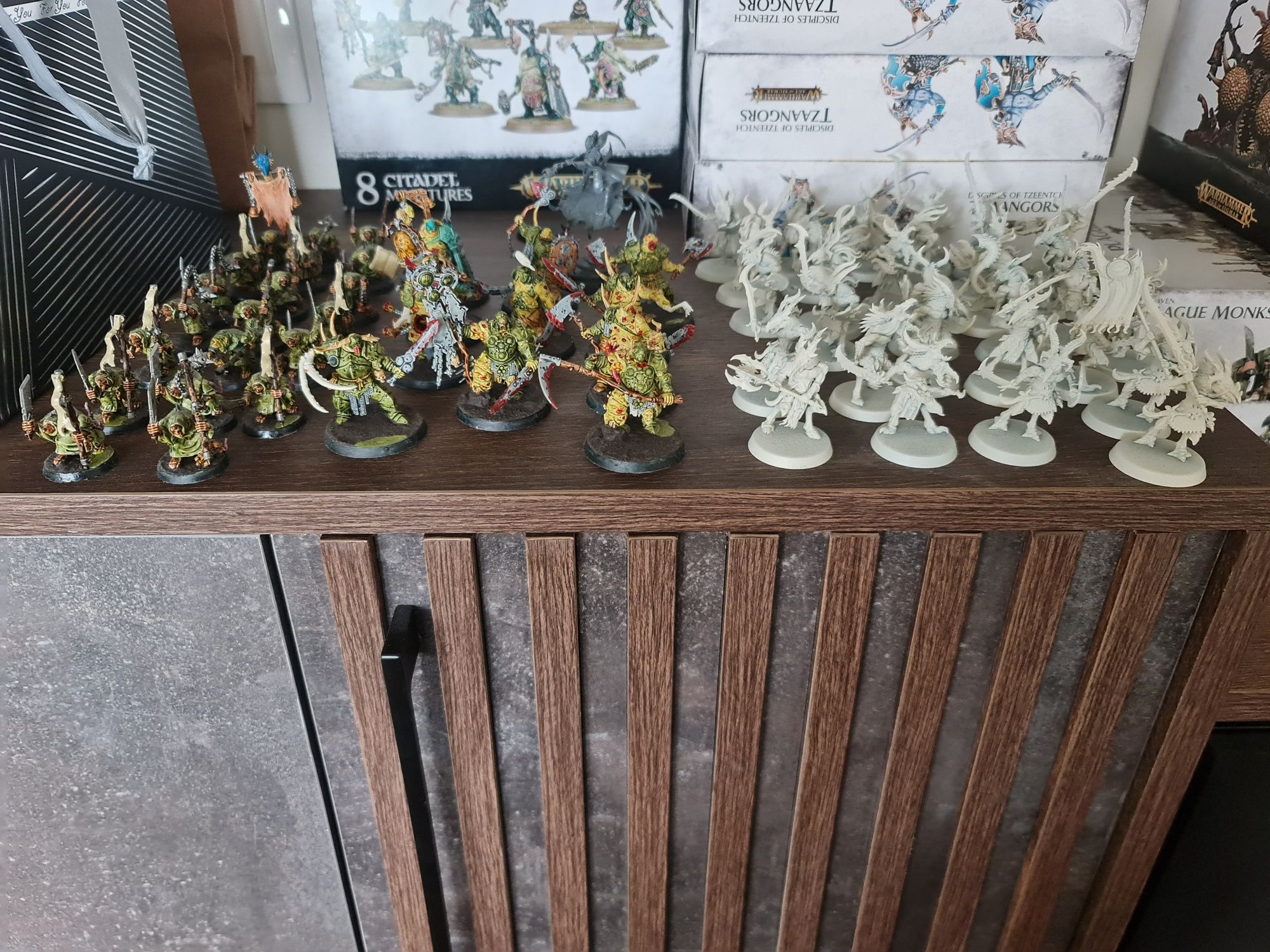 Warhammer Age of sigmar Nurgle + Tzeentch + Skaven