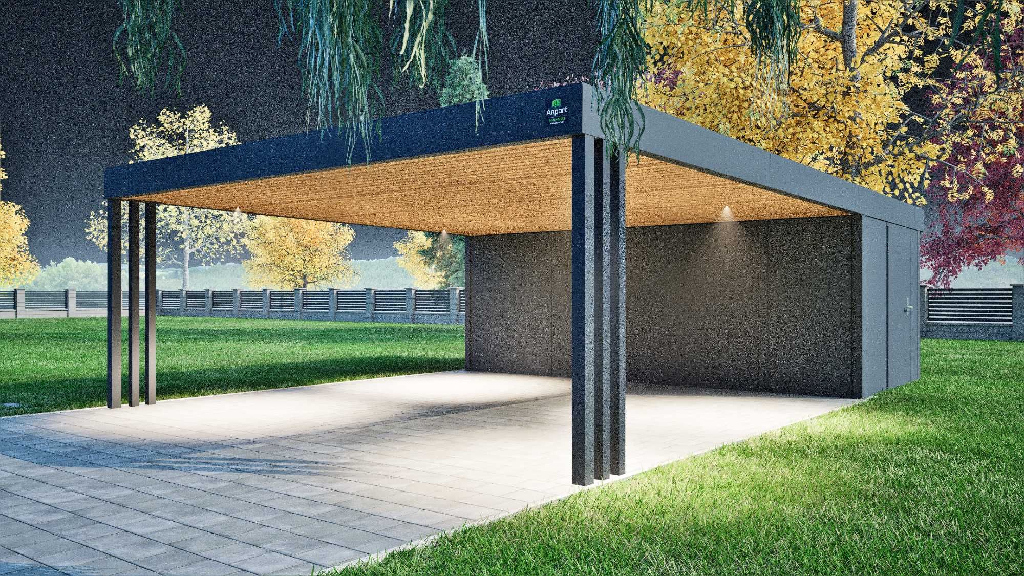 Carport 6x5,5, wiaty garażowe, wiata na samochód, wiata stalowa