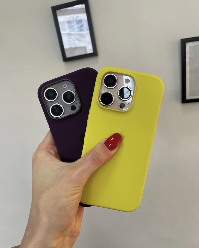 Силиконовый чехол чохол Silicon case Magsafe для iphone 16 pro max