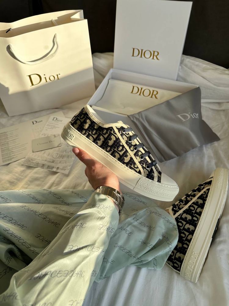 Buty Christian Dior low deep blue