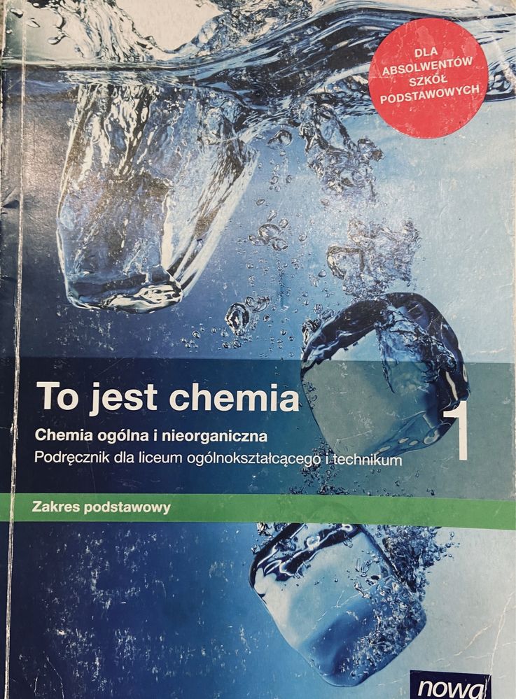 To jest chemia 1 zakres podstawowy