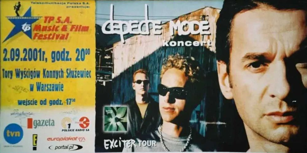 Depeche Mode Exciter Tour Służewiec billboard