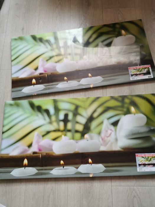 Piękny Obraz Ledowy 3X Led Canvas Na Baterie