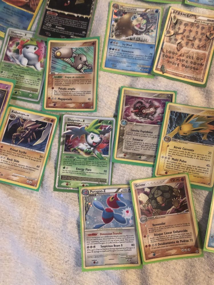 Diversas Cartas pokemon a venda
