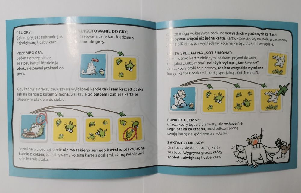 Kot Simona - Latający Obiad (gra karciana)
