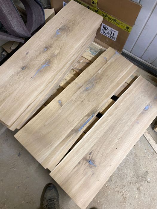 Schody  Stopnie Trepy Parapety Klejonka  Blaty Dębowe Rustykalne