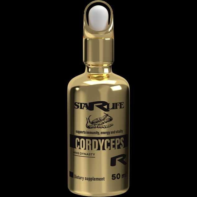 CORDYCEPS DROPS plus chaga i wit C , wit B5,wit B 12 α-ketoglutaran