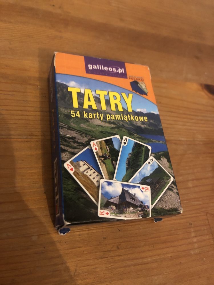 Tatry karty do gry karty pamiatkowe gory