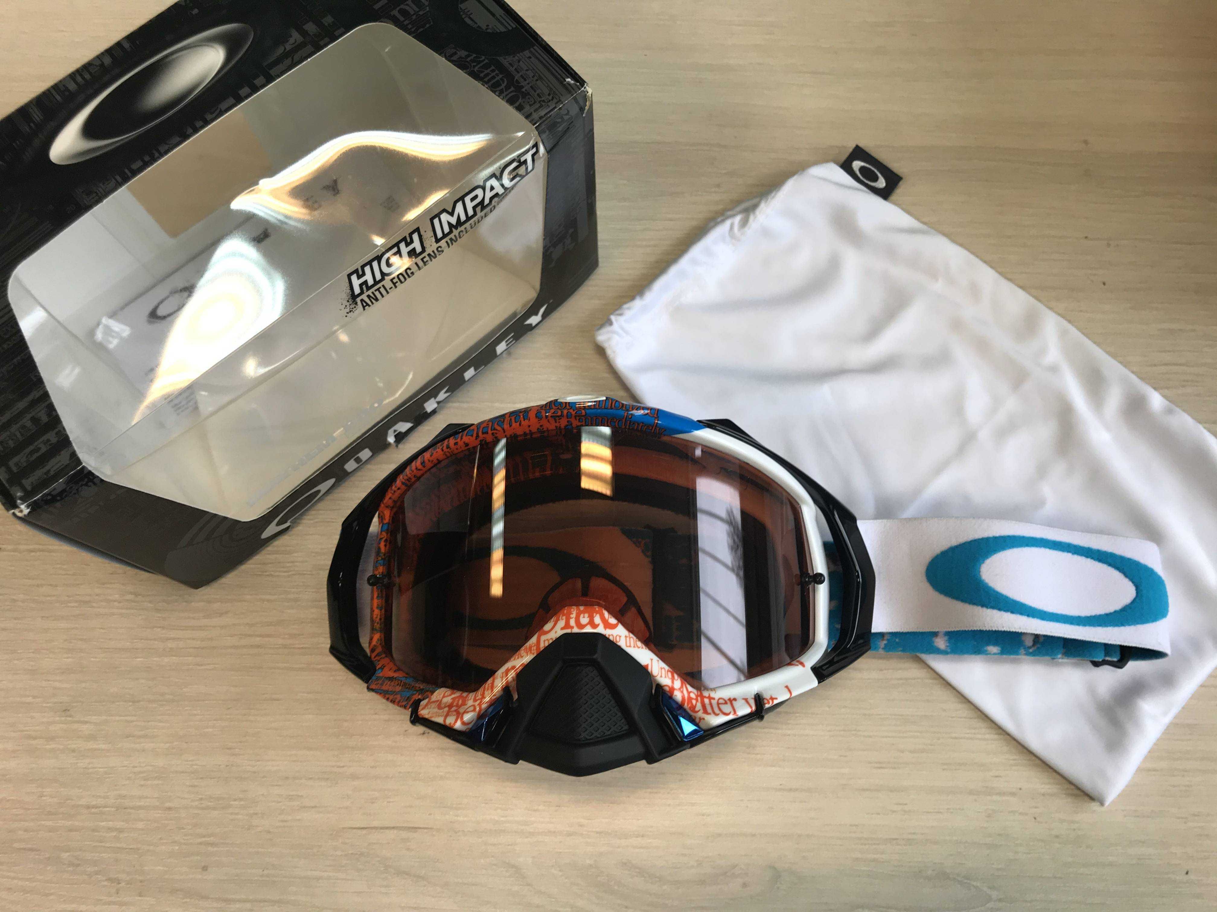 Окуляри маска для вело мотокросу MX Oakley Mayhem Pro 2 лінзи різні