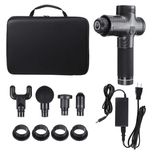 Pistola Massagem MassageGun Profissional 4 cabeças 2500mAh silenciador