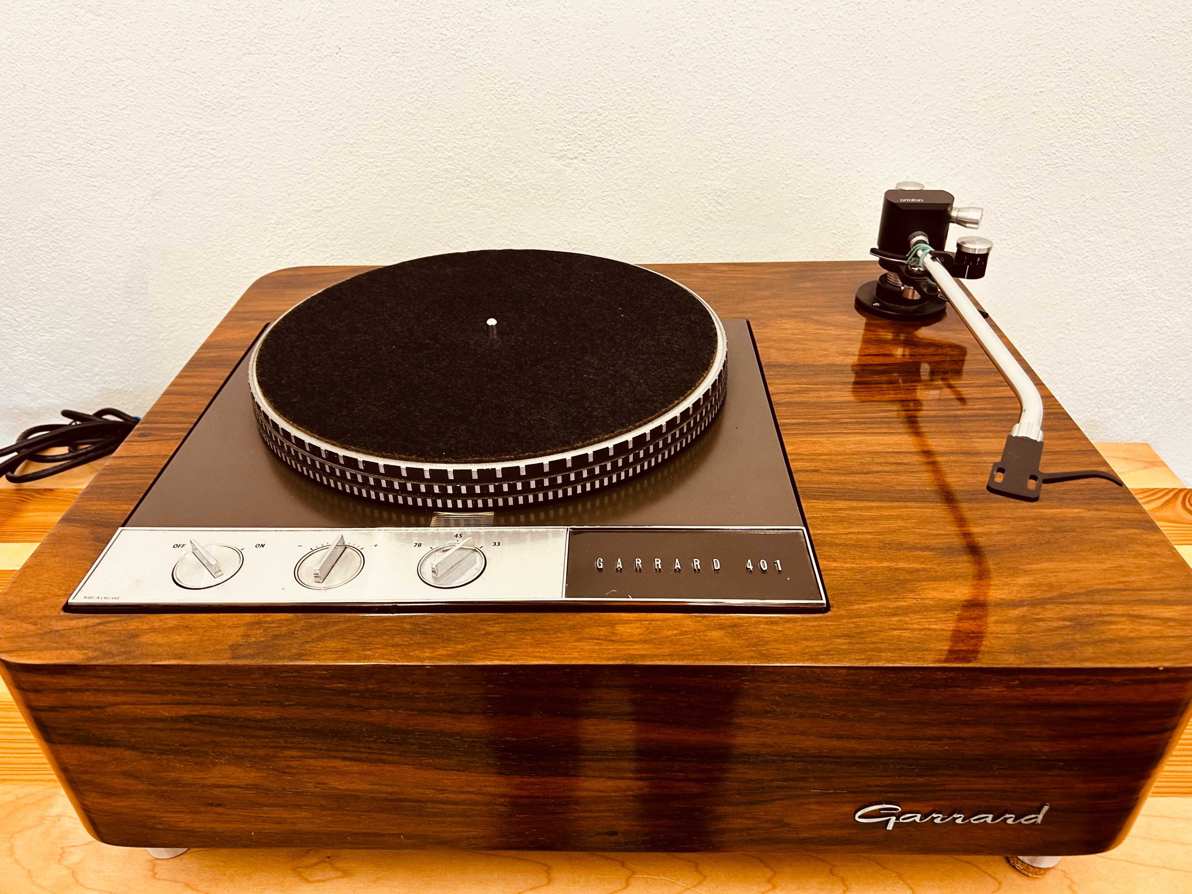 Garrard 401 +Ortofon RS-309 D+Case 30kg politura szelakowa