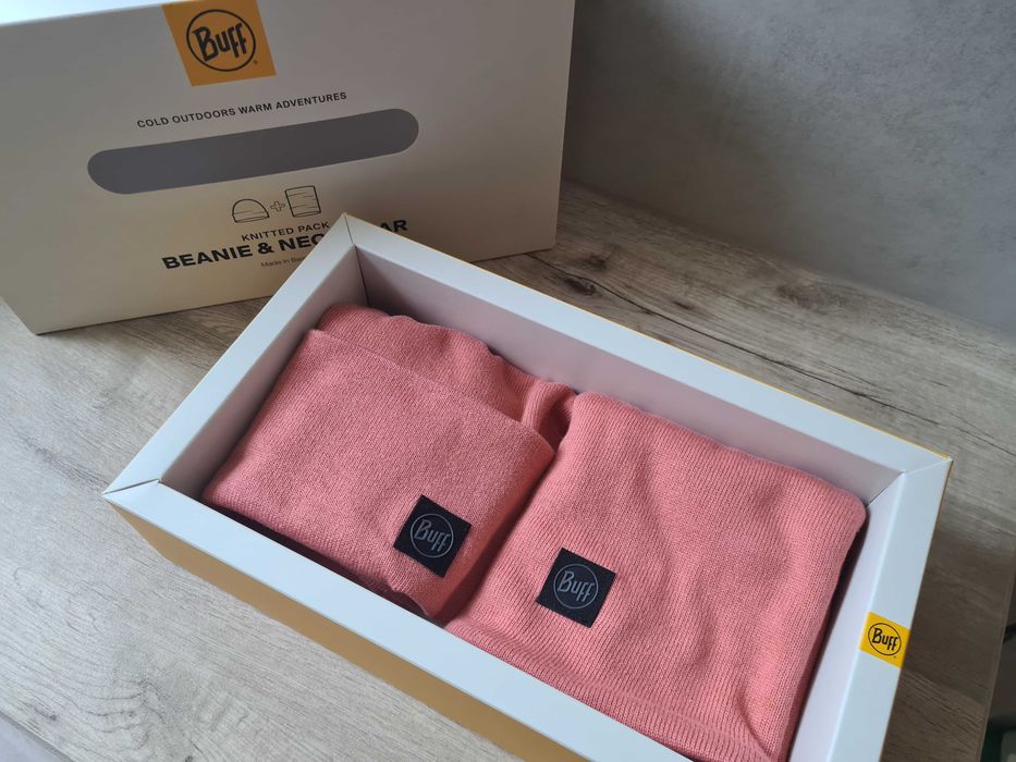 BUFF zestaw czapka i komin 100% bawełna beanie neckwear box uniseks
