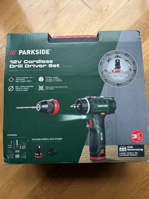 Wiertarko-wkrętarka PARKSIDE 12V