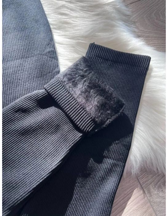 Розпродаж Остання партія Жіночі лосини в рубчик на хутрі