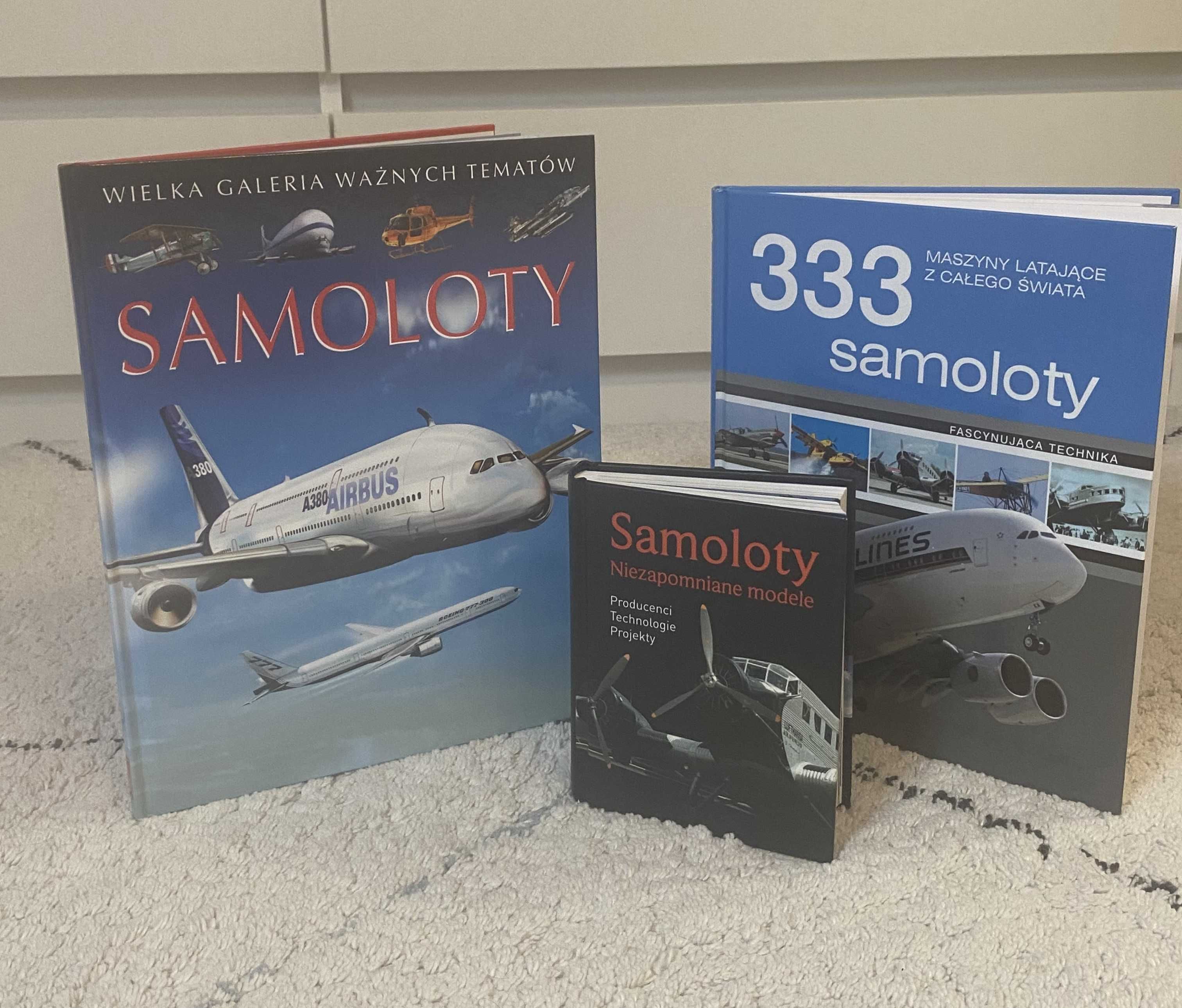 Zestaw 3 książek o samolotach