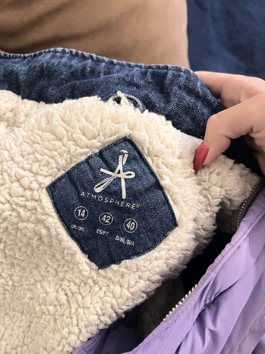 Джинсова парка зимова