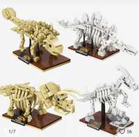 4 *Dinozaur jurassic world triceratops stegozaur ankylozaur szkielet