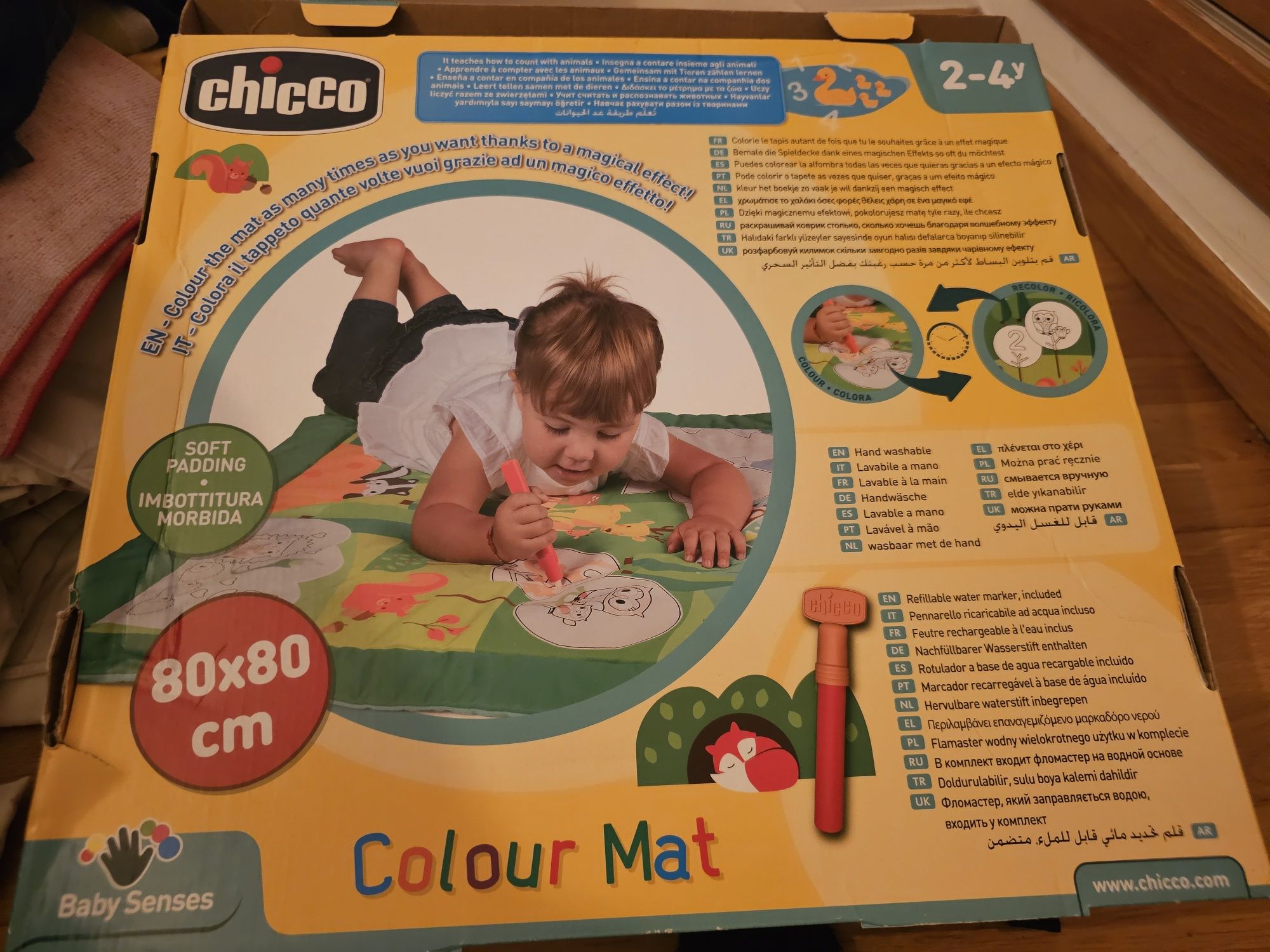 Tapete para pintar com água da chicco